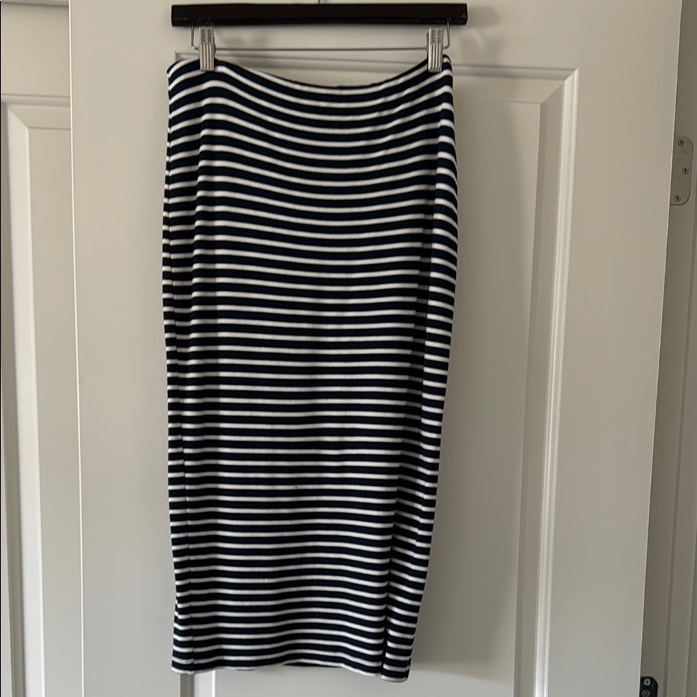 Striped Black and White Skirt